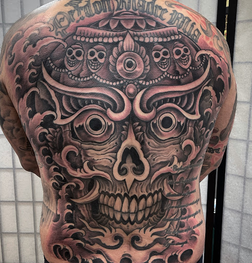Explore umbrella tattoo ideas, creative tattoo ideas in Staten Island, available at Bound For Glory Tattoo