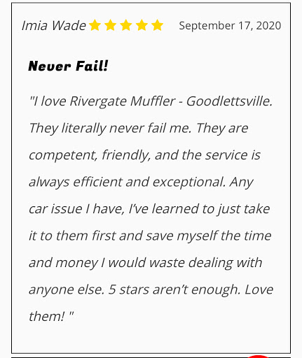 Auto Repair Shop «Rivergate Muffler & Complete Auto Care», reviews and photos, 159 Gleaves St, Madison, TN 37115, USA