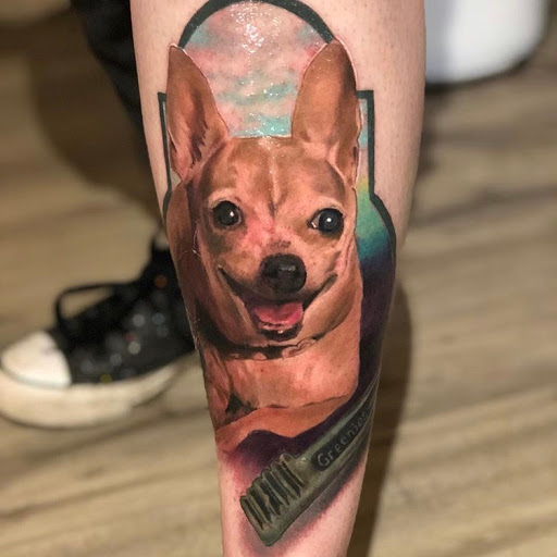 Explore neck tattoo ideas small, creative tattoo ideas in Dayton, available at Aisle 9 Tattoo