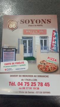 Pizza du Pizzeria Pizza 86 à Soyons - n°3