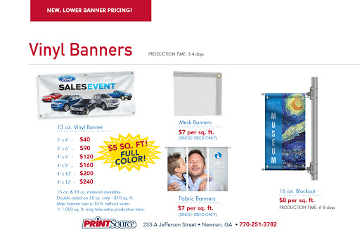 Commercial Printer «Print Source», reviews and photos, 233 Jefferson St, Newnan, GA 30263, USA