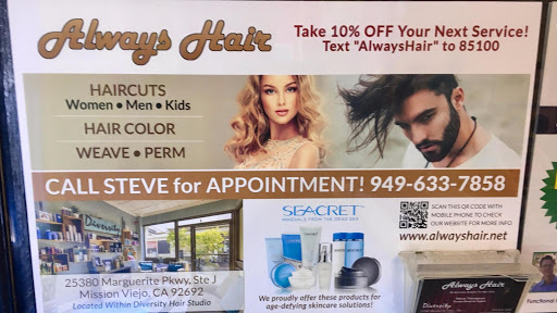 Hair Salon «Always Hair/Steve Thompson», reviews and photos, 25380 Marguerite Pkwy j, Mission Viejo, CA 92692, USA