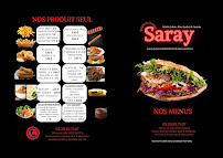 Restauration rapide Saray à Roncq (le menu)
