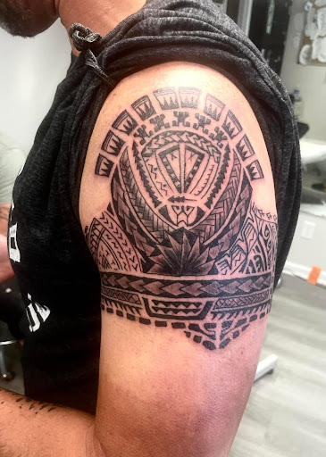 Explore great shoulder tattoo ideas, creative tattoo ideas in Augusta, available at Excalibur Art Collective