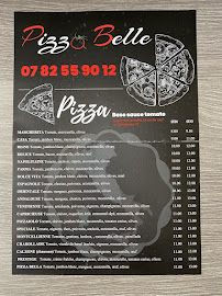 Menu / carte de PIZZA BELLE à Montceau-les-Mines