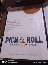 Restaurant Pick & Roll à Dijon - menu / carte