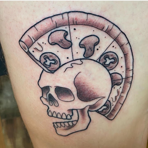 Explore trapezius tattoo ideas, creative tattoo ideas in Bethlehem, available at Electric Cheetah Tattoos And Permanent Cosmetics, llc.