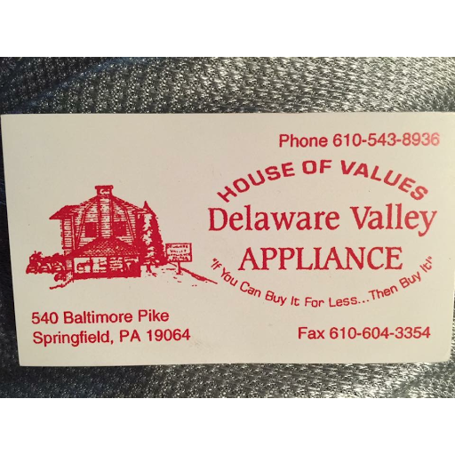 Appliance Store «Delaware Valley Appliances Inc», reviews and photos, 540 Baltimore Pike, Springfield, PA 19064, USA