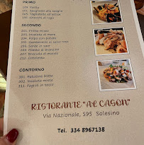 Menu du Osteria Al Cason à Solesino