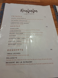 Restaurant vénézuélien Bululu Arepera à Paris - menu / carte