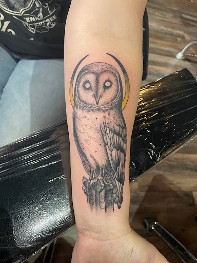 Explore leopard print tattoo ideas, creative tattoo ideas in Lander, available at Blackblood Tattoo and Piercing