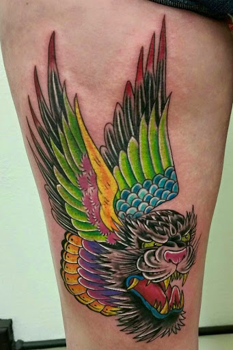 Explore powerpuff girl tattoo ideas, creative tattoo ideas in Dallas, available at Artistic Encounter