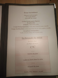 Restaurant Le Bouchon Du Palais à Dijon (le menu)