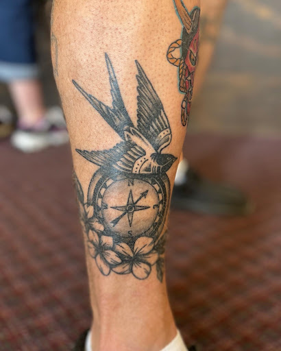 Explore japanese lettering tattoo ideas, creative tattoo ideas in Eureka Springs, available at Sailors Luck Tattoo