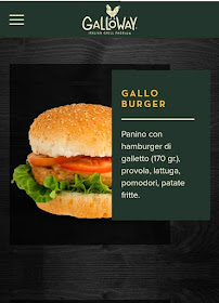 Galloway Roma à Rome menu