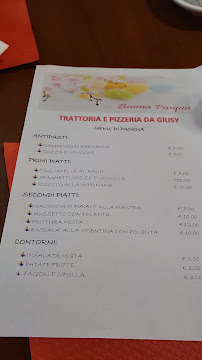Menu du Bar Trattoria Giusy à Porto Tolle