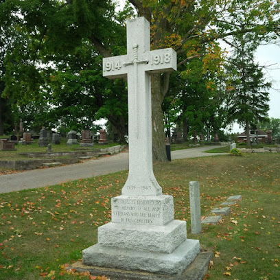 Tillsonburg Memorial Cross (erected by Legion at Tillsonburg Cemetery)