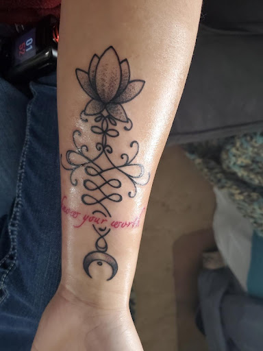 Explore shoulder cap tattoo ideas, creative tattoo ideas in Ogden, available at Legacy Tattoo