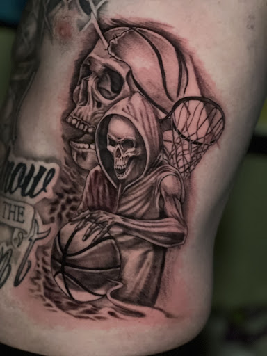 Explore dog print tattoo ideas, creative tattoo ideas in Roanoke, available at Saint Cecilias Art Studio