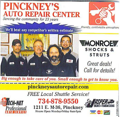 Auto Repair Shop «Pinckney Auto Repair Center», reviews and photos, 1211 E Michigan 36, Pinckney, MI 48169, USA