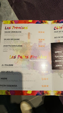 Restaurant casher Restaurant Le 26 à Grenoble (le menu)