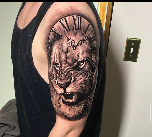 Explore leaf tattoo ideas, creative tattoo ideas in Fort Wayne, available at Grade A Tattoos and Body Piercing