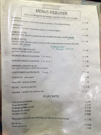 Yasube à Paris menu
