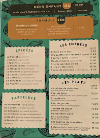 Menu / carte de La Moule Rit à Dunkerque