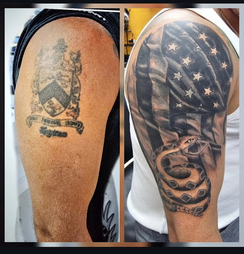 Explore to the moon and back tattoo ideas, creative tattoo ideas in Ambler, available at Tattoo GalaxyAmbler Piercing & Custom Tattoos