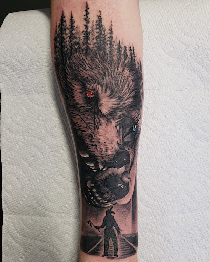 Explore small witch tattoo ideas, creative tattoo ideas in Harriman, available at Sunbright Tattoo Factory