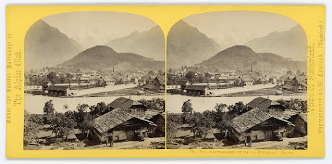 View of Interlaken and Jungfrau - (William England 1863 location - stereo n°79)