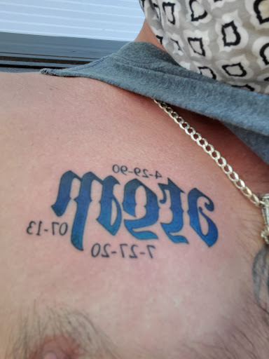 Explore rip grandpa tattoo ideas, creative tattoo ideas in Billings, available at Cin City Tattoo & Body Piercing