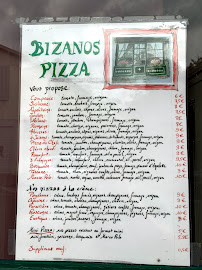 Menu du Bizanos Pizza à Bizanos