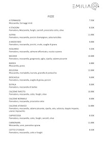 Menu du Emilia44 - Ristorante Pizzeria specialità di carne e pesce à Fumo