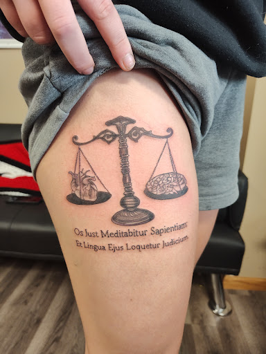 Explore daddy dom tattoo ideas, creative tattoo ideas in South Sioux City, available at Hometown Hustle Tattoo