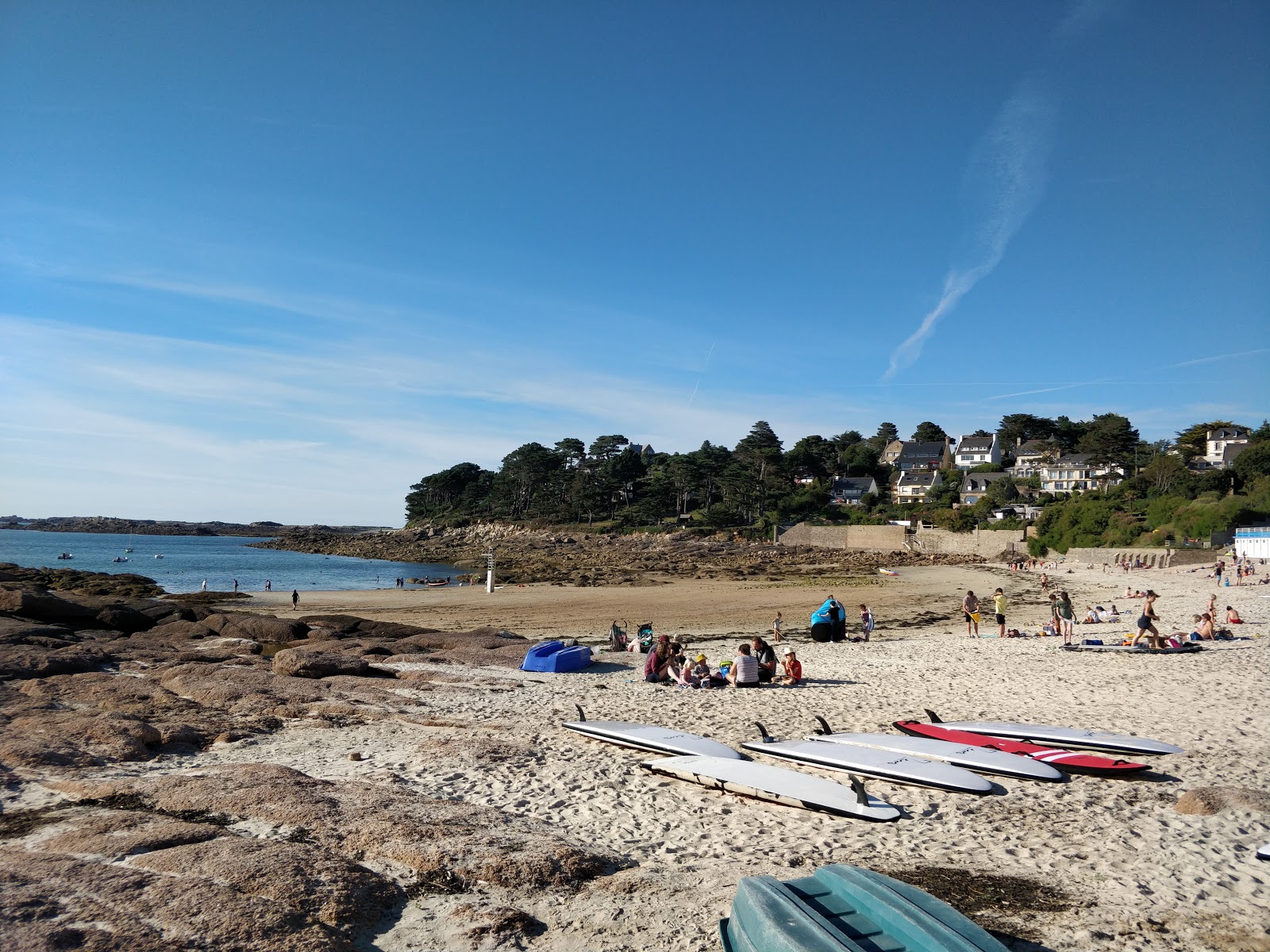 Fotografija Plage de Porz Termen in naselje