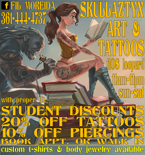 Tattoo Shop «Skullaztyx Art & Tattoo», reviews and photos, 1108 Leopard St, Corpus Christi, TX 78401, USA