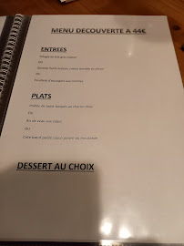 Restaurant La Grignotine à Pommiers menu