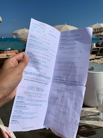 Byblos Beach Ramatuelle à Ramatuelle menu