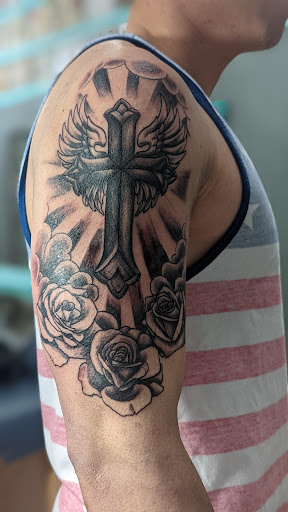 Explore capricorn tattoo ideas male, creative tattoo ideas in Ballston Spa, available at Ransom Tattoo Gallery