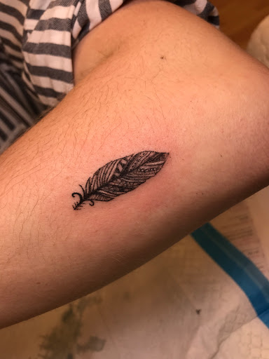 Explore mom and son tattoo ideas, creative tattoo ideas in Glastonbury, available at Sarah Victor Studios