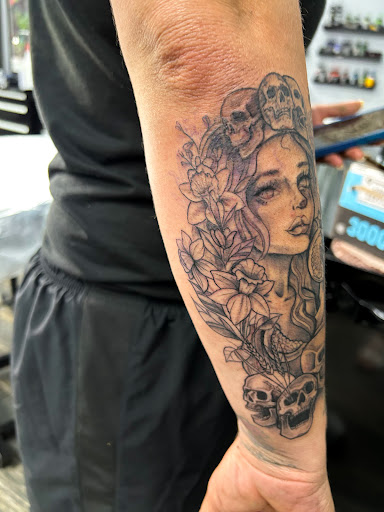 Explore men's forearm tattoo ideas, creative tattoo ideas in El Paso, available at American Tattoo Society of Ft Bliss