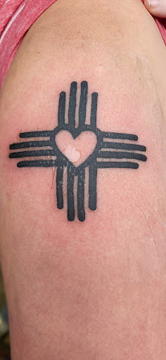 Explore namaste tattoo ideas, creative tattoo ideas in Albuquerque, available at Valley Tattoo & Body Piercing