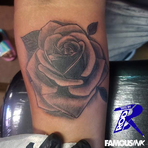 Explore forearm name tattoo ideas, creative tattoo ideas in Hammond, available at Famous Ink, Inc.