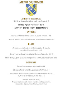 Menu / carte de La Terrasse à Goult