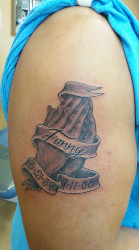 Explore joker hand tattoo ideas, creative tattoo ideas in Madison Heights, available at Sin on skin tattoo and piercing