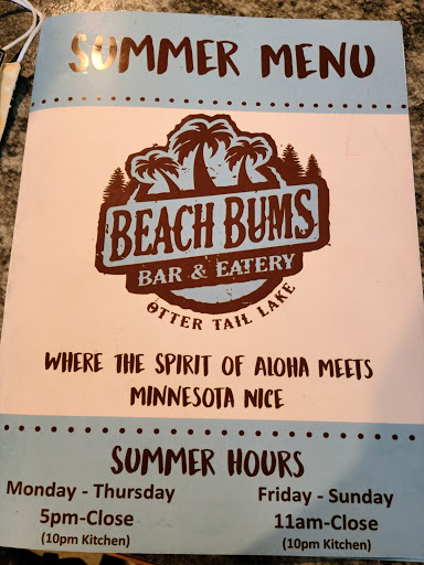 Restaurant «Beach Bums Bar & Eatery», reviews and photos, 35776 Co Hwy 72, Battle Lake, MN 56515, USA