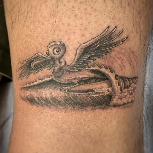 Explore foot print tattoo ideas, creative tattoo ideas in Vista, available at American Tattoo Vista