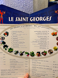 Menu / carte de Le Saint Georges à Valence