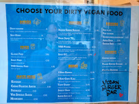 Carte du Vegan Burger Bar à Paris